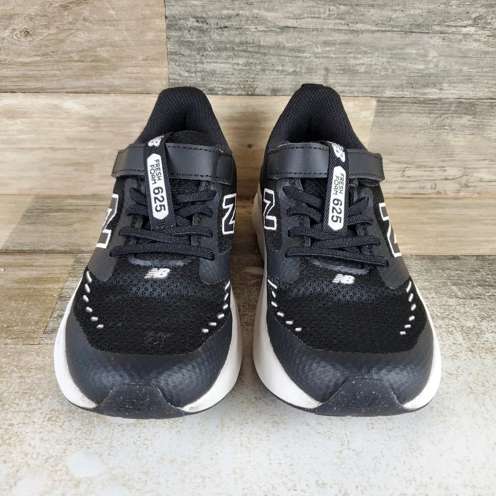 New Balance Fresh Foam 625 Bungee Kids Shoes Sz 1.5 M Black Blue Lace Up Sneaker